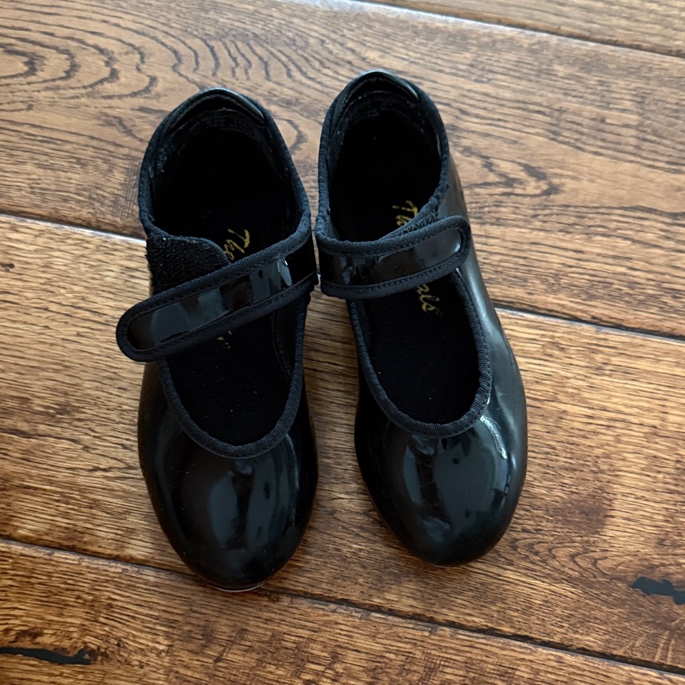 Elegant Black Kids Tap Shoes